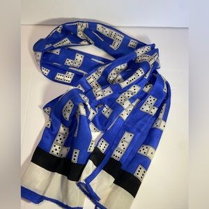 Vintage Bill Blass 80’s Domino Pattern Scarf
